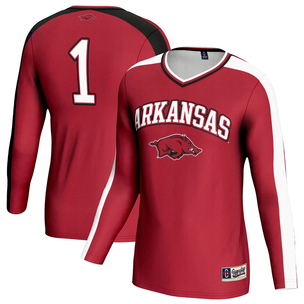 Youth GameDay Greats Cardinal Arkansas Razorbacks Women's Volleyball Lightweight Fashion Jersey