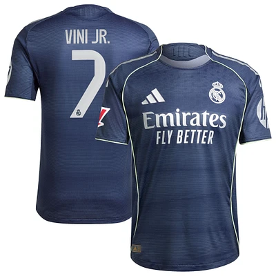 Men's adidas Vini Jr. Blue Real Madrid 2025/26 Away Authentic Player Jersey