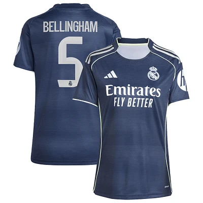 Women's adidas Jude Bellingham Blue Real Madrid 2025/26 Away Replica Player Jersey