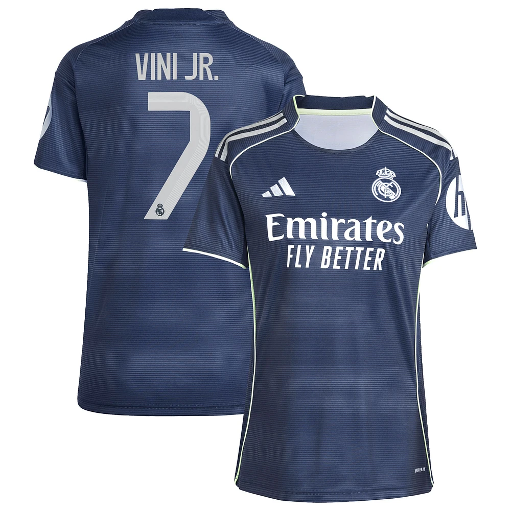 Women's adidas Vini Jr. Blue Real Madrid 2025/26 Away Replica Player Jersey