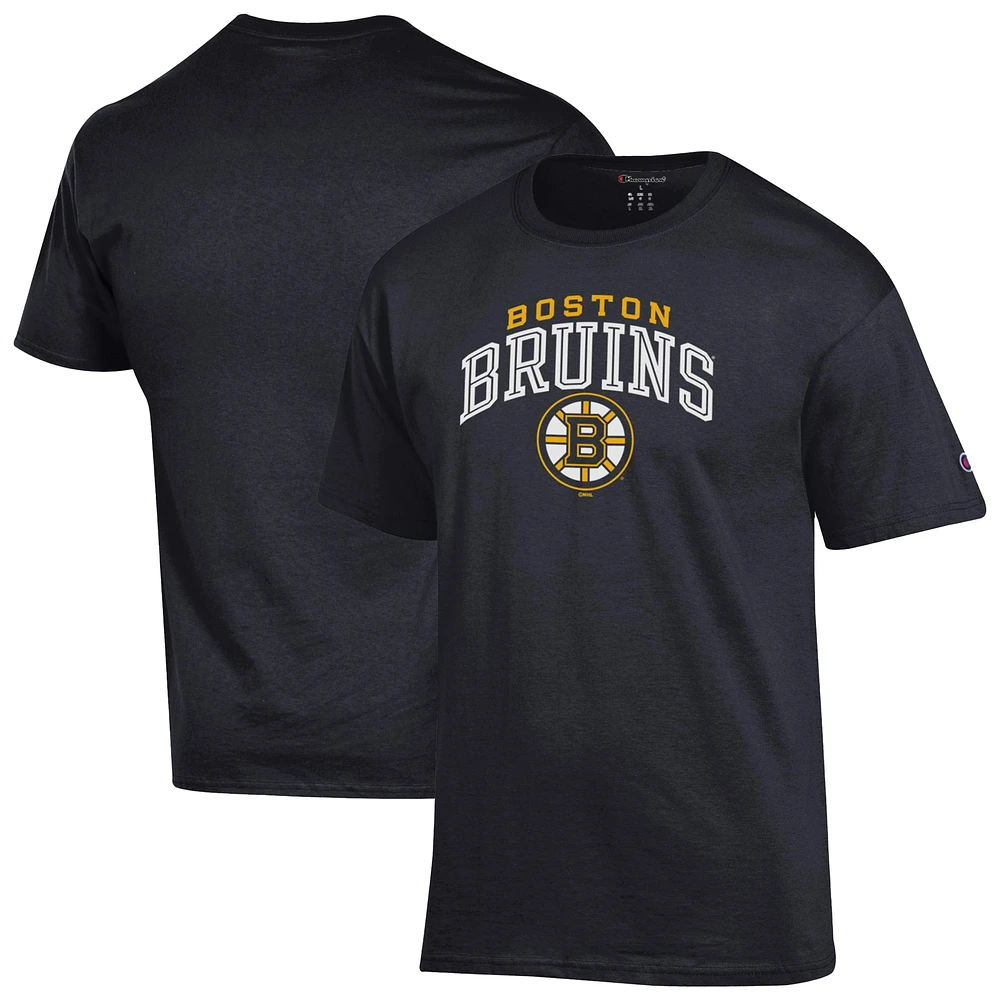 Men's Champion Black Boston Bruins Primary Logo T-Shirt