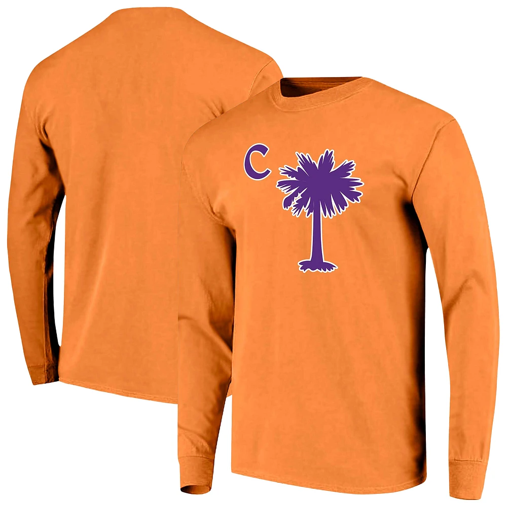 Men's Clemson Tigers Comfort Colors Palmetto C Long Sleeve T-Shirt
