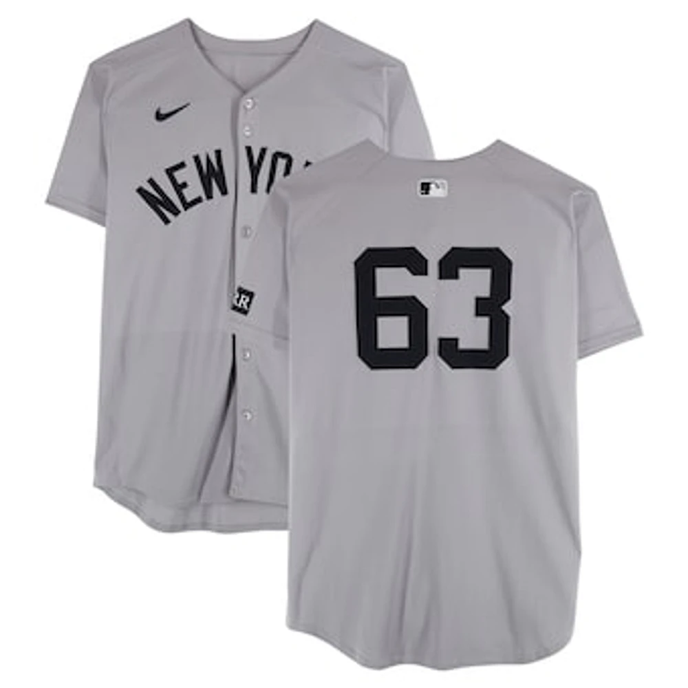 Fernando Cruz New York Yankees Game-Used #63 Gray Nike Jersey vs. Pittsburgh Pirates on April 4, 2025