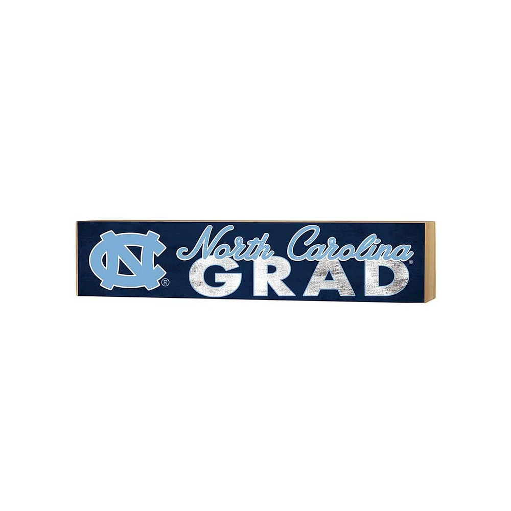 North Carolina Tar Heels 3" x 13" Grad Block Sign