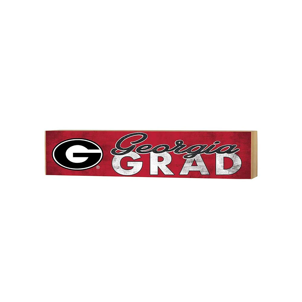 Georgia Bulldogs 3" x 13" Grad Block Sign