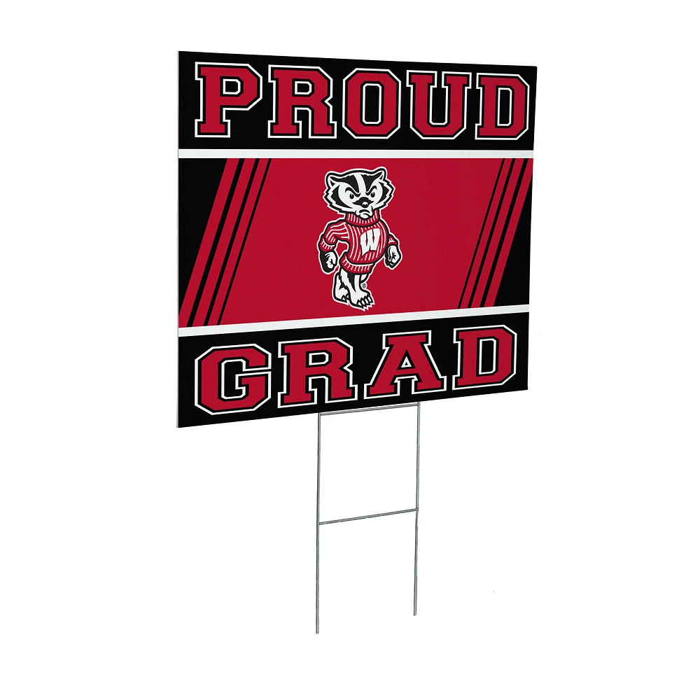 Wisconsin Badgers 24" x 18" Graduation Outdoor Yard Sign