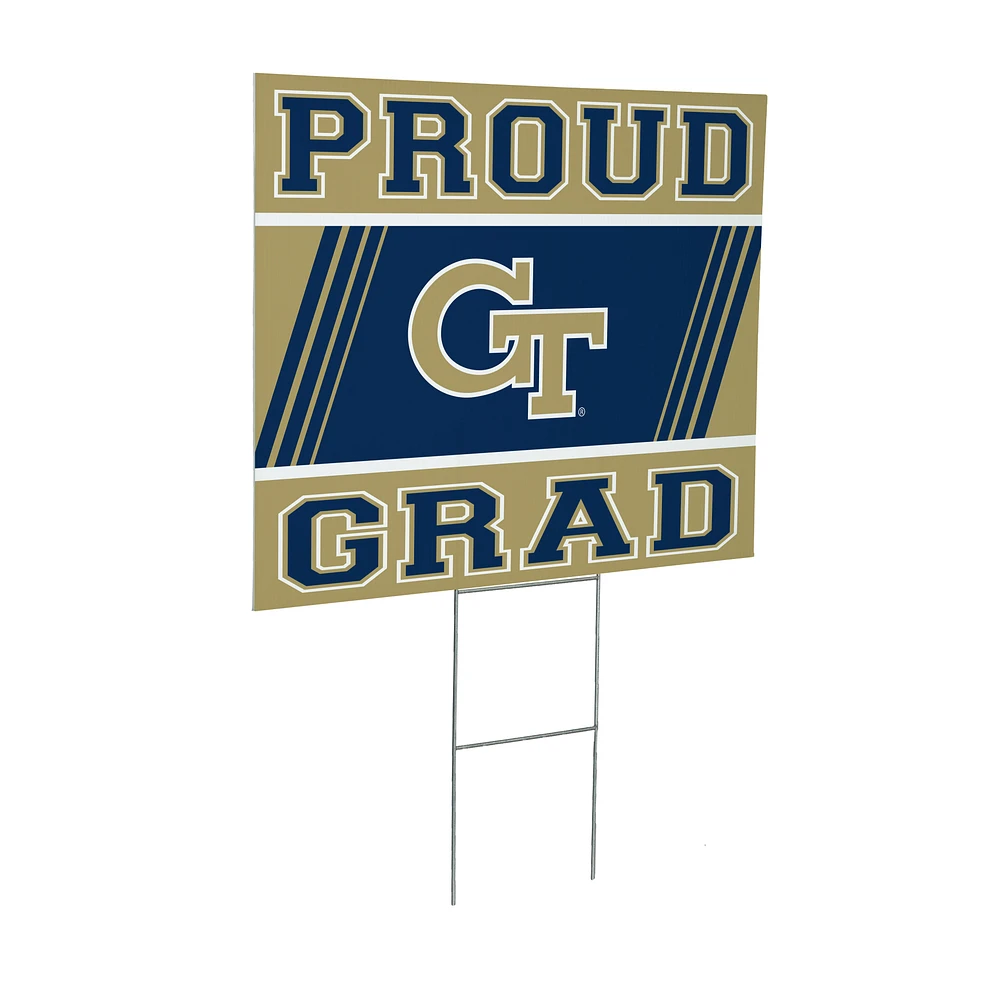 Georgia Tech Yellow Jackets 24" x 18" Graduation Outdoor Yard Sign