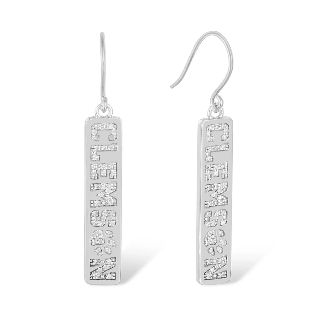 FanDrip Clemson Tigers Diamond Dangle Earring
