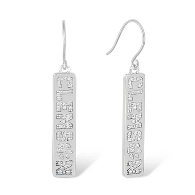 FanDrip Clemson Tigers Diamond Dangle Earring