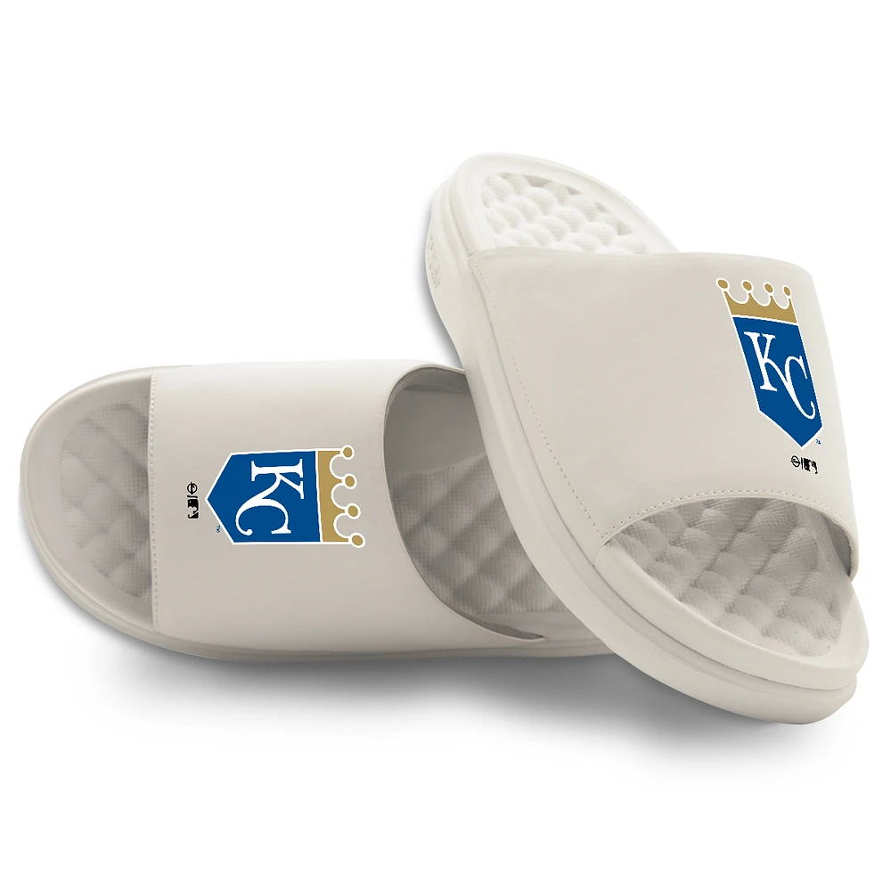 Youth ISlide Cream Kansas City Royals Primary Motive Slide Sandals