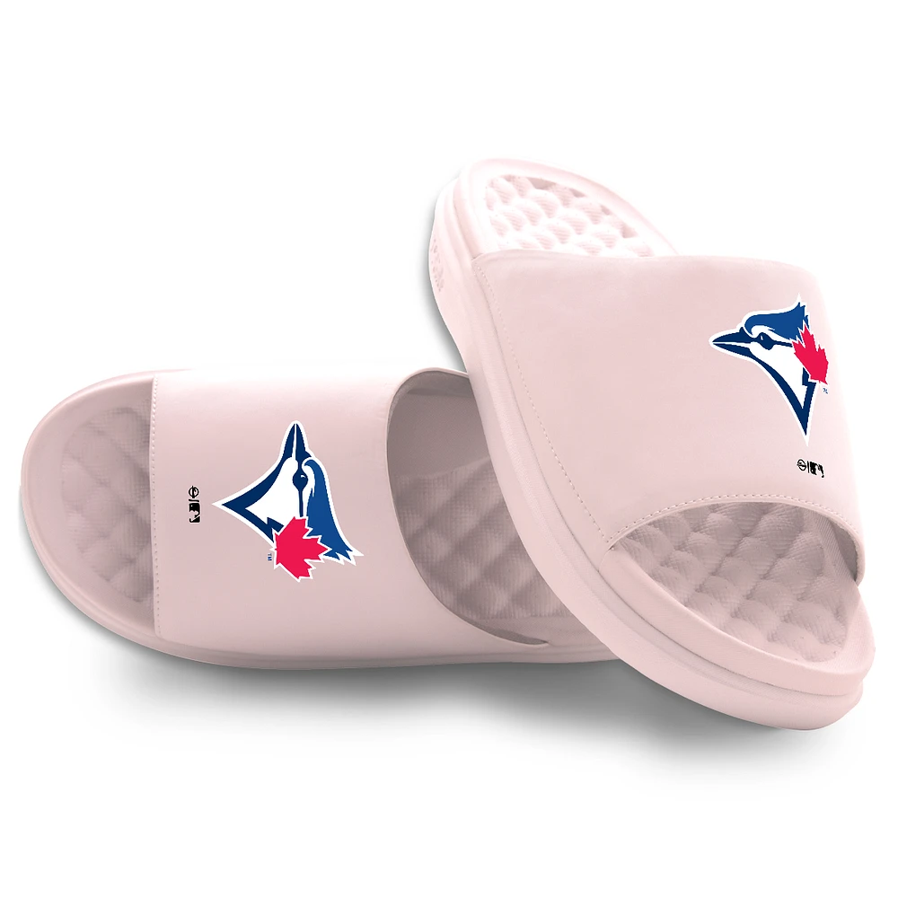 Youth ISlide Pink Toronto Blue Jays Primary Motive Slide Sandals