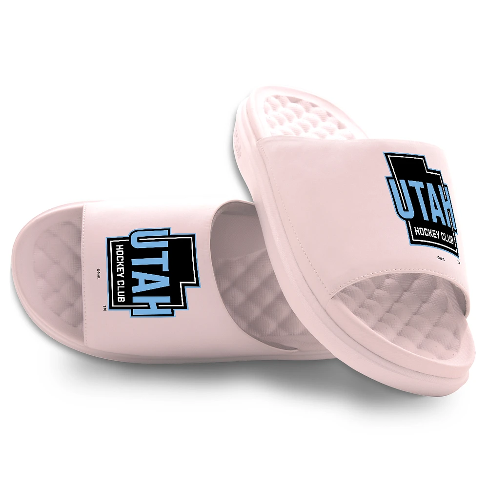 Youth ISlide Pink Utah Hockey Club Primary Motive Slide Sandals