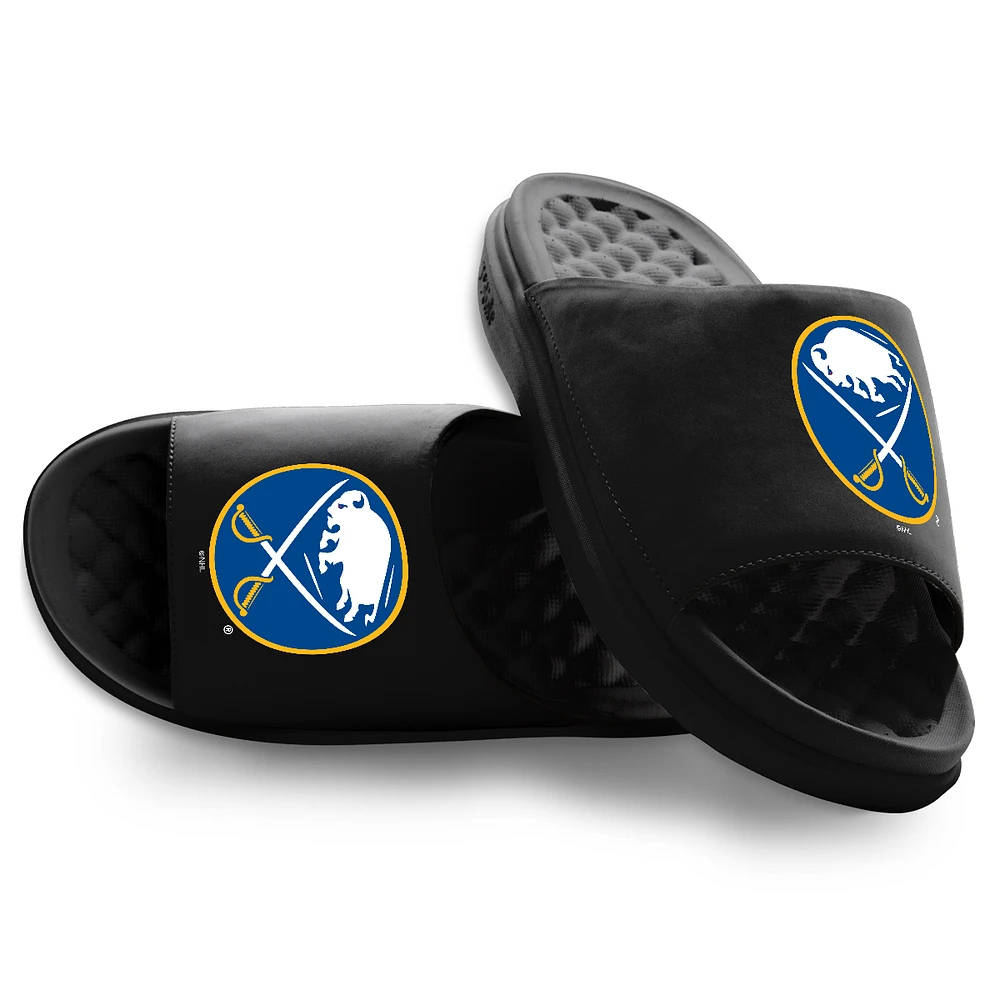 Youth ISlide Black Buffalo Sabres Primary Motive Slide Sandals