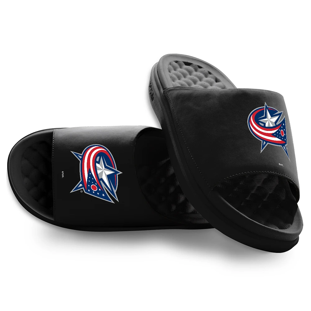 Youth ISlide Columbus Blue Jackets Primary Motive Slide Sandals