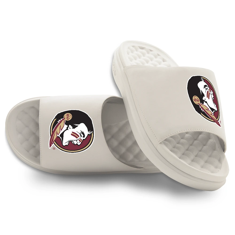 Youth ISlide Cream Florida State Seminoles Primary Motive Slide Sandals