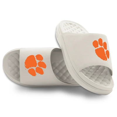 Youth ISlide Cream Clemson Tigers Primary Motive Slide Sandals