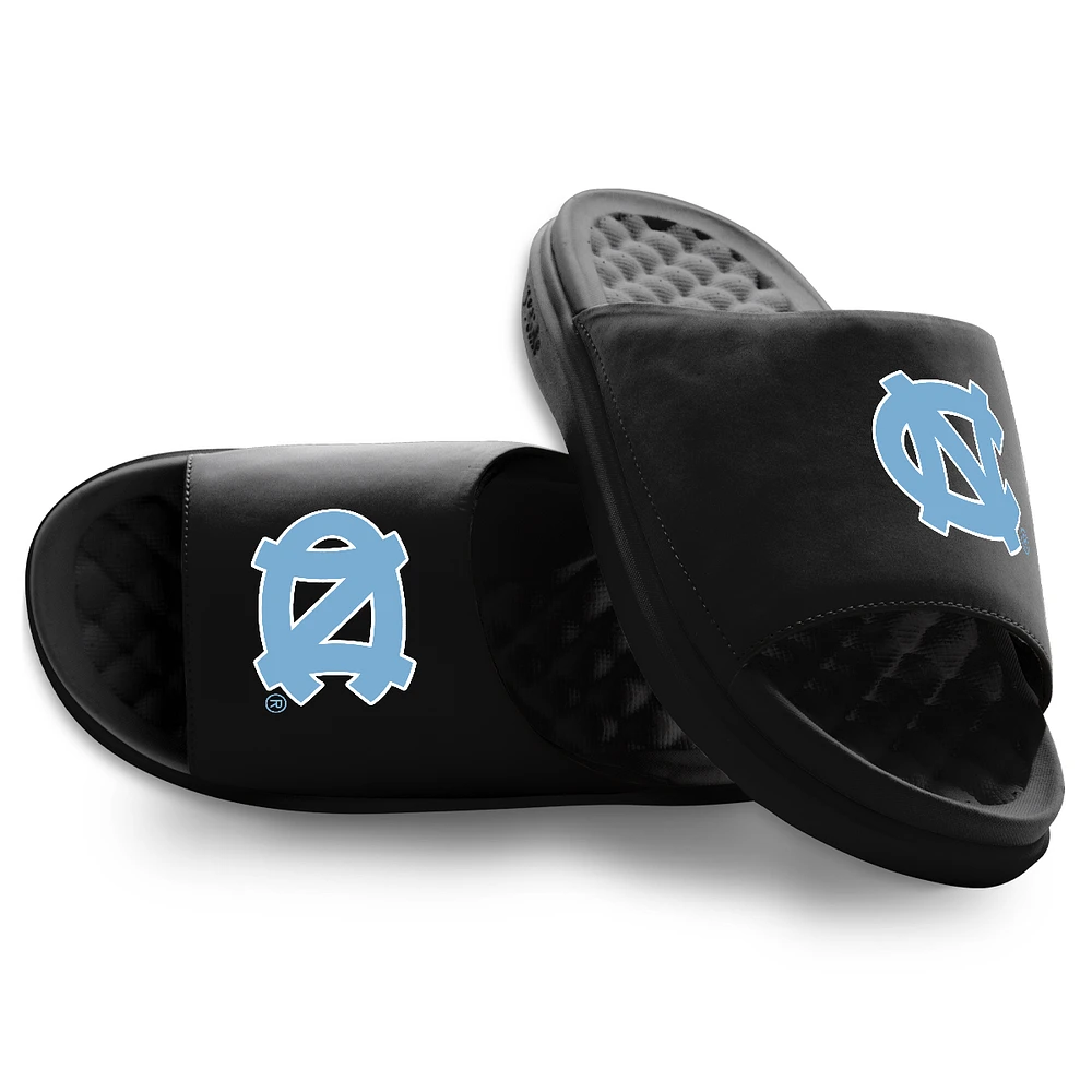 Youth ISlide Black North Carolina Tar Heels Primary Motive Slide Sandals