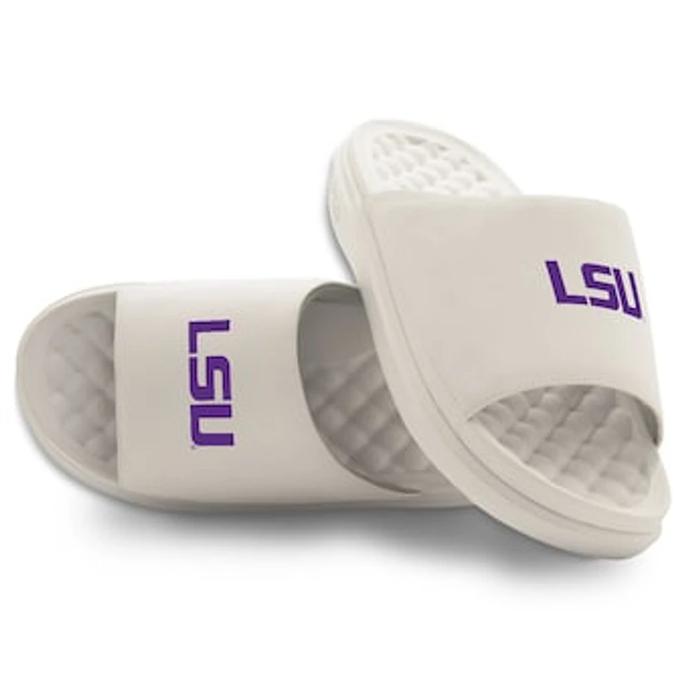 Youth ISlide Cream LSU Tigers Primary Motive Slide Sandals
