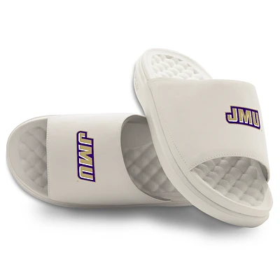 Youth ISlide Cream James Madison Dukes Primary Motive Slide Sandals