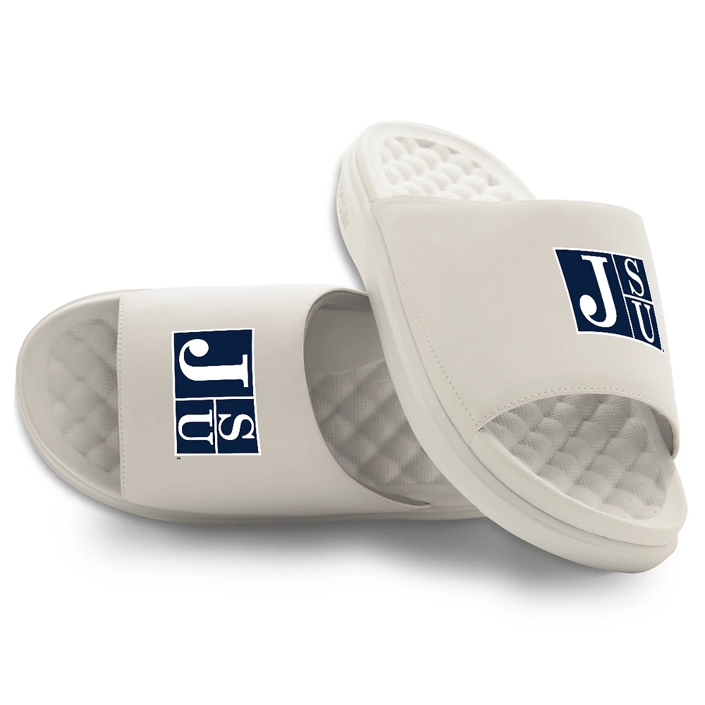 Youth ISlide Cream Jackson State Tigers Primary Motive Slide Sandals