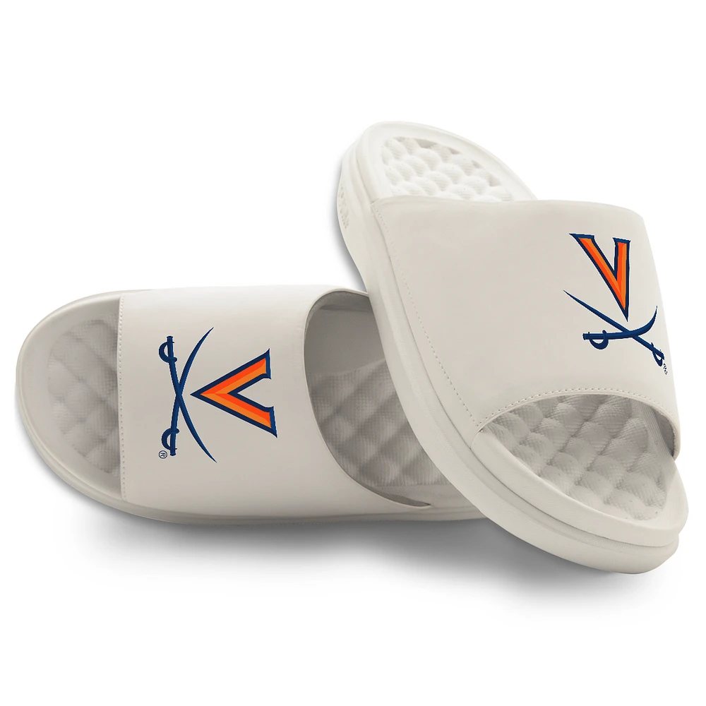 Youth ISlide Cream Virginia Cavaliers Primary Motive Slide Sandals