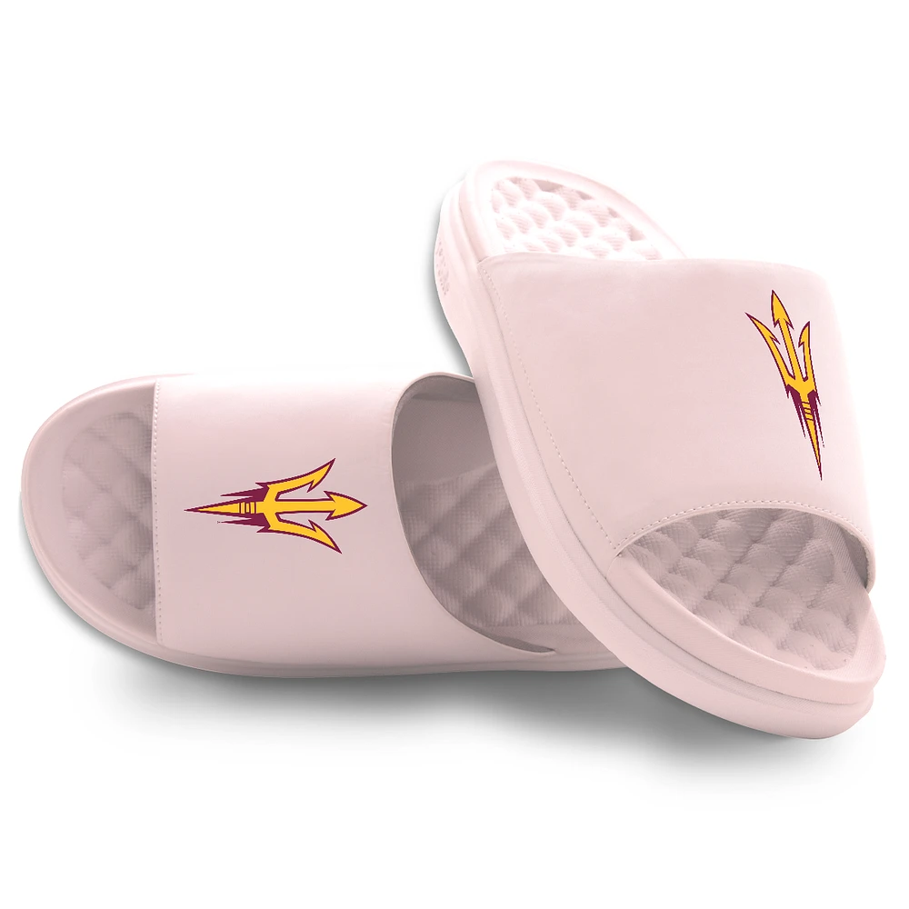 Youth ISlide Pink Arizona State Sun Devils Primary Motive Slide Sandals