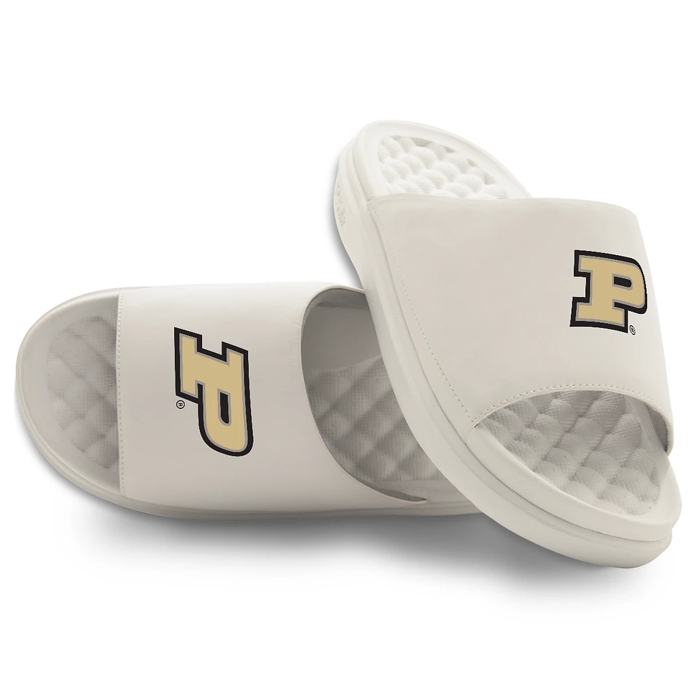 Youth ISlide Cream Purdue Boilermakers Primary Motive Slide Sandals