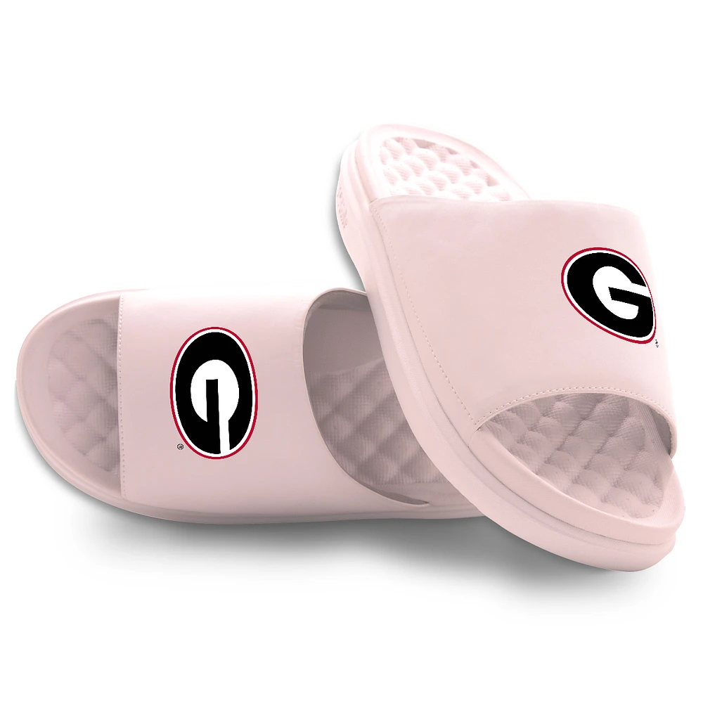 Youth ISlide Pink Georgia Bulldogs Primary Motive Slide Sandals