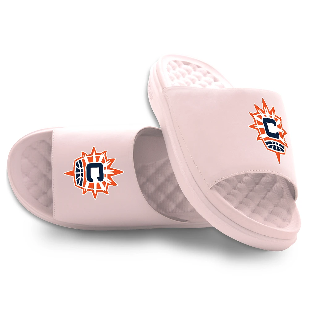 Youth ISlide Pink Connecticut Sun Primary Motive Slide Sandals