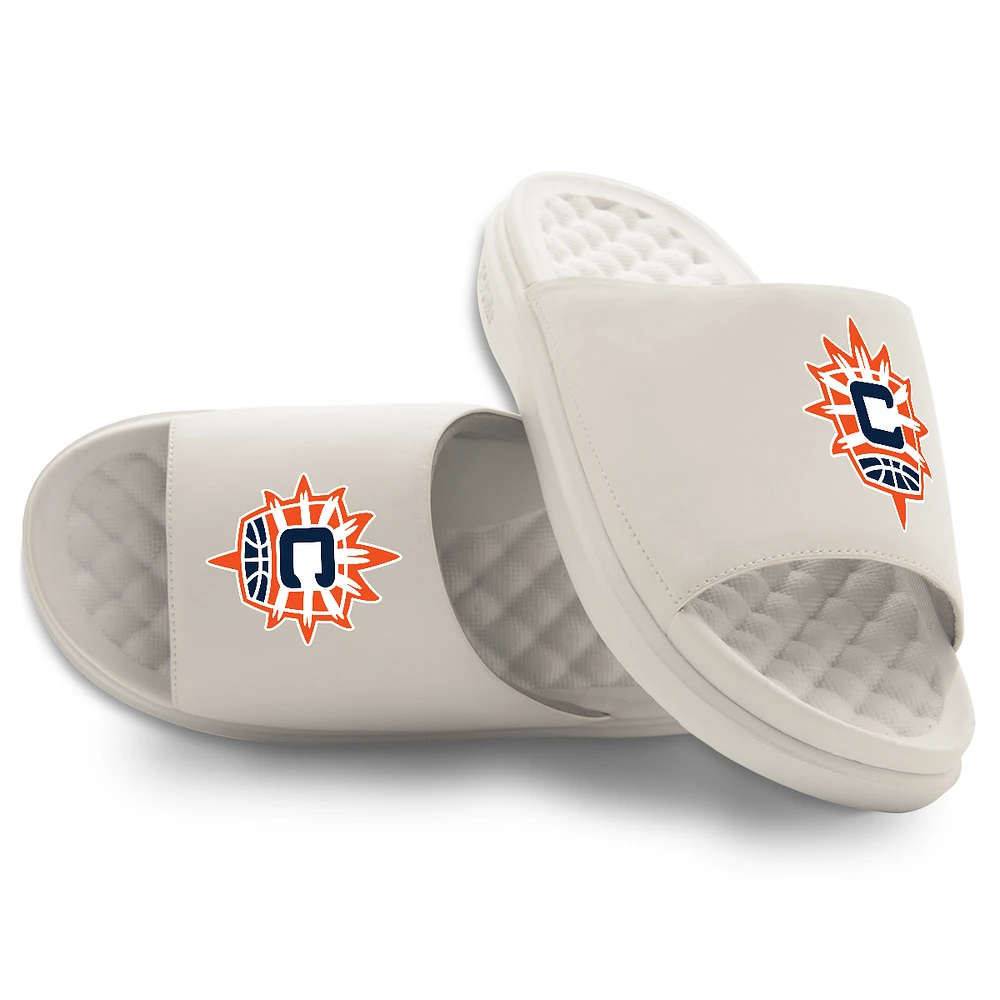Youth ISlide Cream Connecticut Sun Primary Motive Slide Sandals