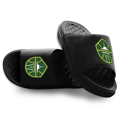 Youth ISlide Black Seattle Storm Primary Motive Slide Sandals