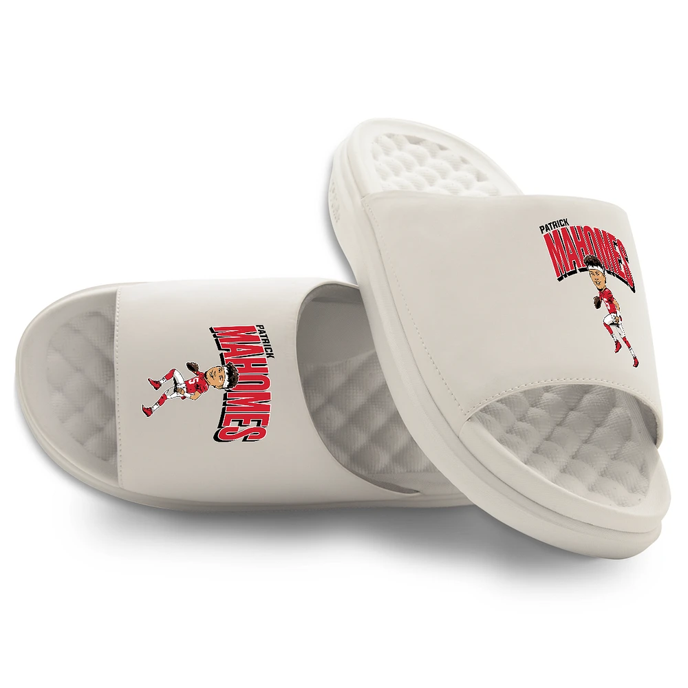 Youth ISlide Patrick Mahomes Cream Primary Motive Slide Sandals