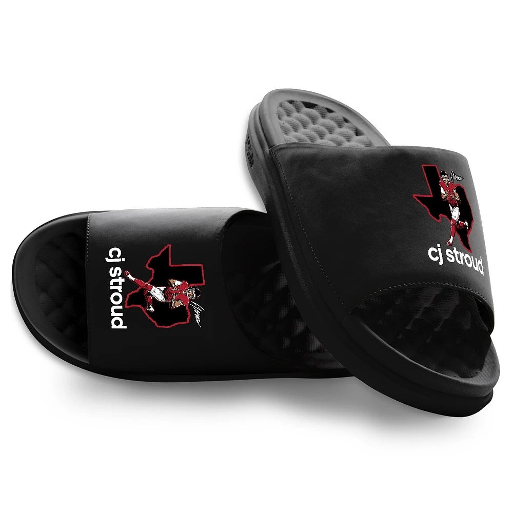 Youth ISlide C.J. Stroud Black Primary Motive Slide Sandals