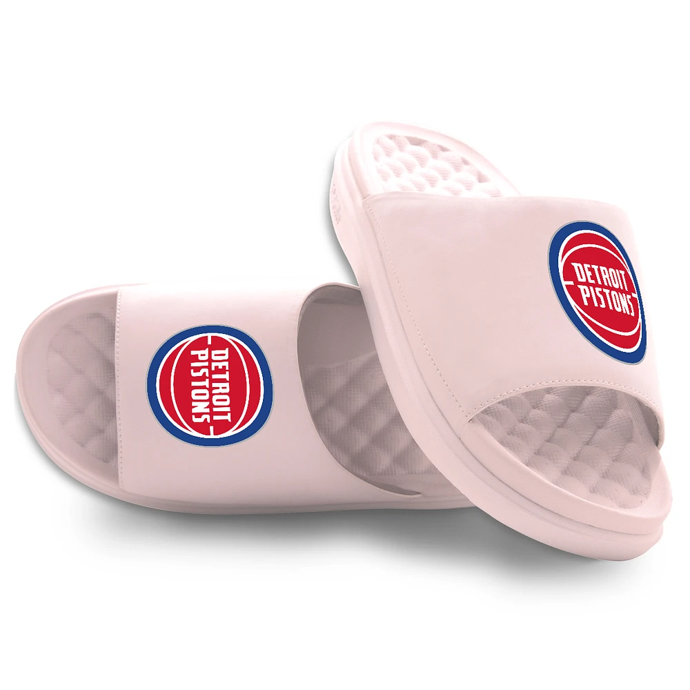 Unisex ISlide Pink Detroit Pistons Primary Motive Slide Sandals