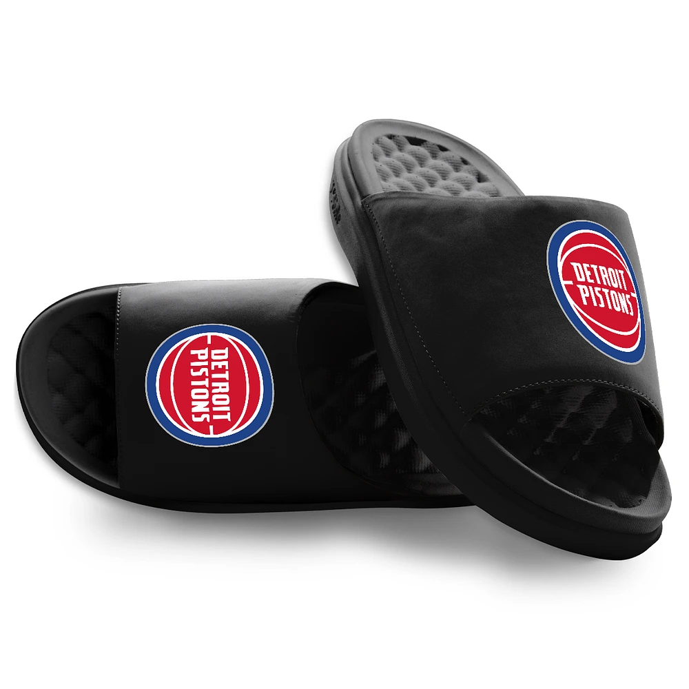 Unisex ISlide Black Detroit Pistons Primary Motive Slide Sandals
