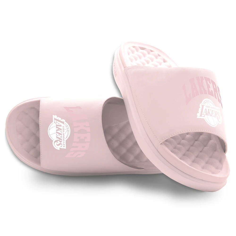 Unisex ISlide Pink Los Angeles Lakers Tonal Pop Motive Slide Sandals
