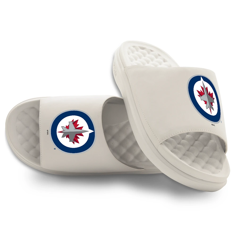 Unisex ISlide Cream Winnipeg Jets Primary Motive Slide Sandals