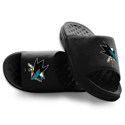 Unisex ISlide Black San Jose Sharks Primary Motive Slide Sandals