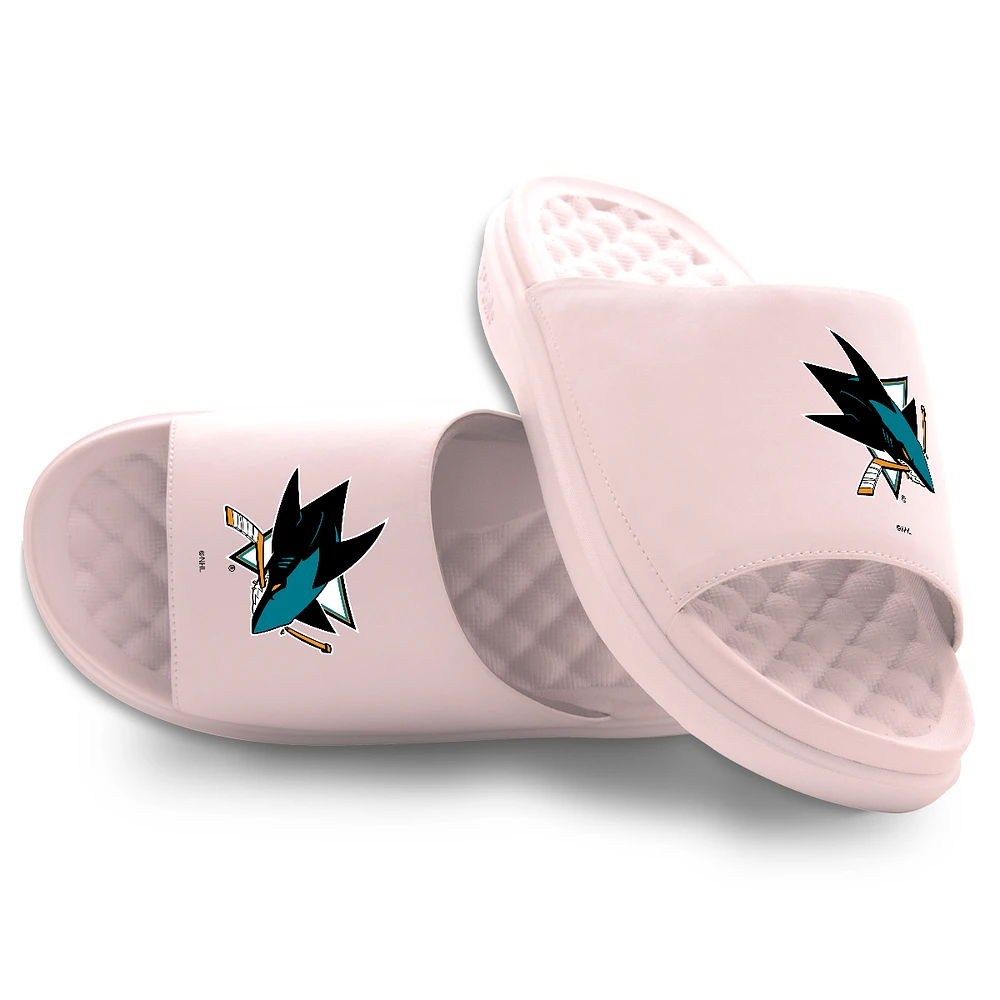 Unisex ISlide Pink San Jose Sharks Primary Motive Slide Sandals