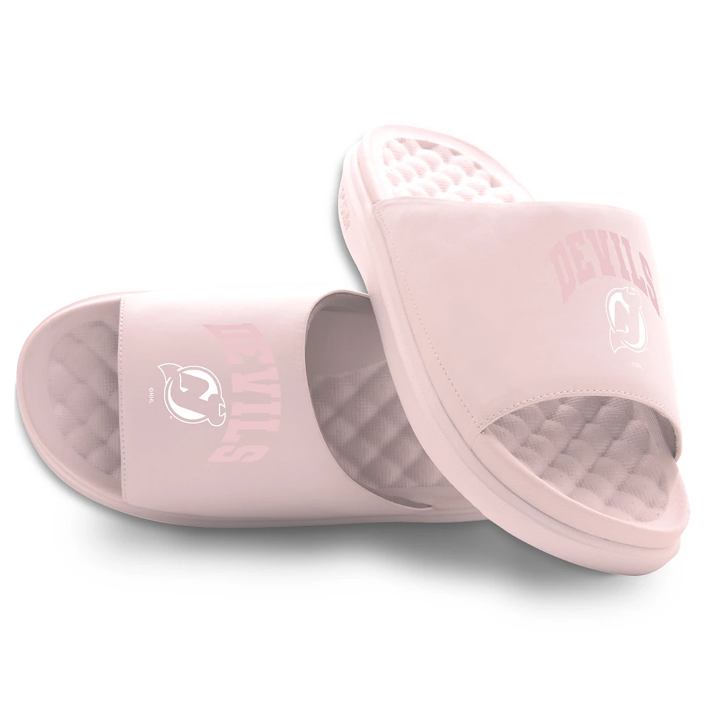 Unisex ISlide Pink New Jersey Devils Tonal Pop Motive Slide Sandals