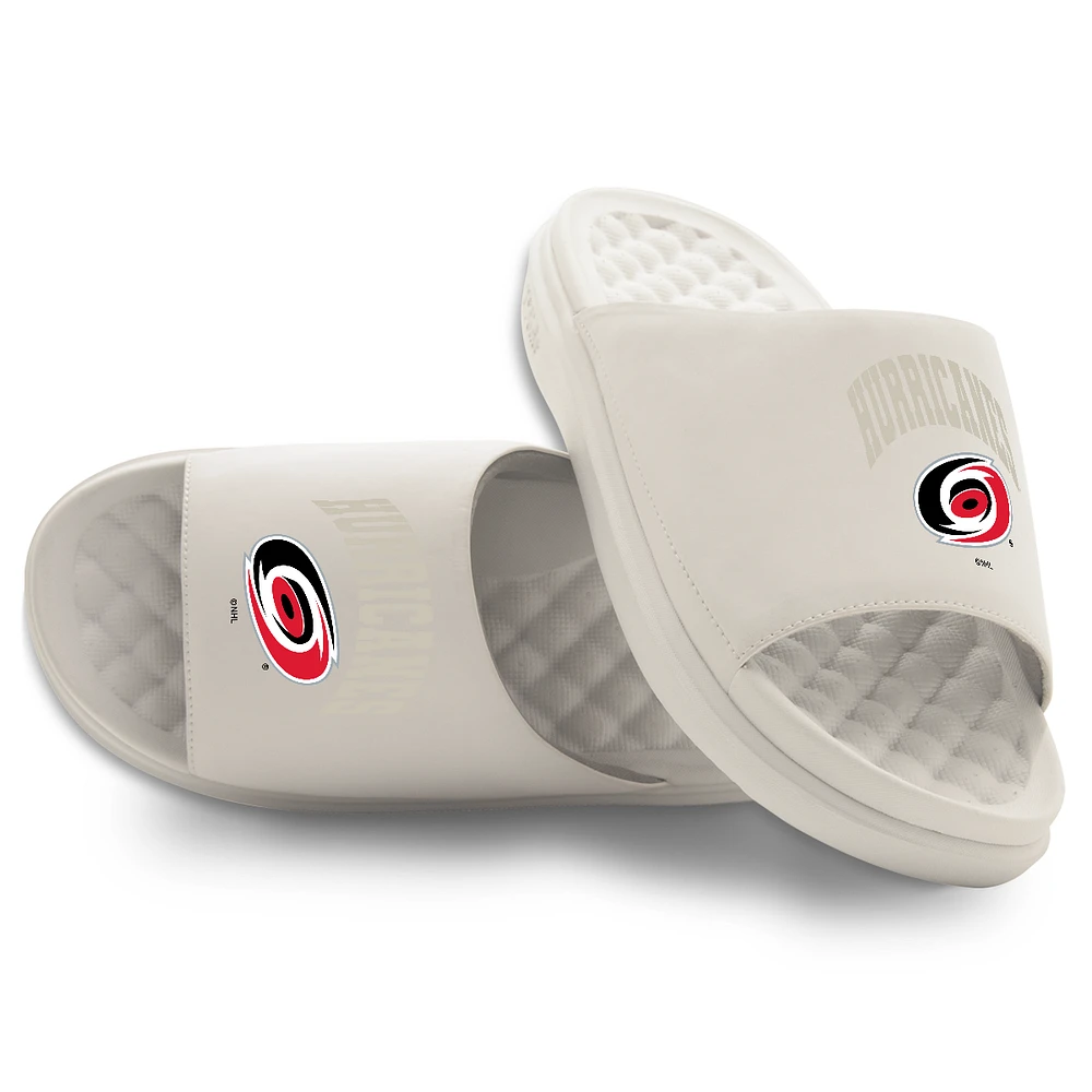Unisex ISlide Cream Carolina Hurricanes Tonal Pop Motive Slide Sandals