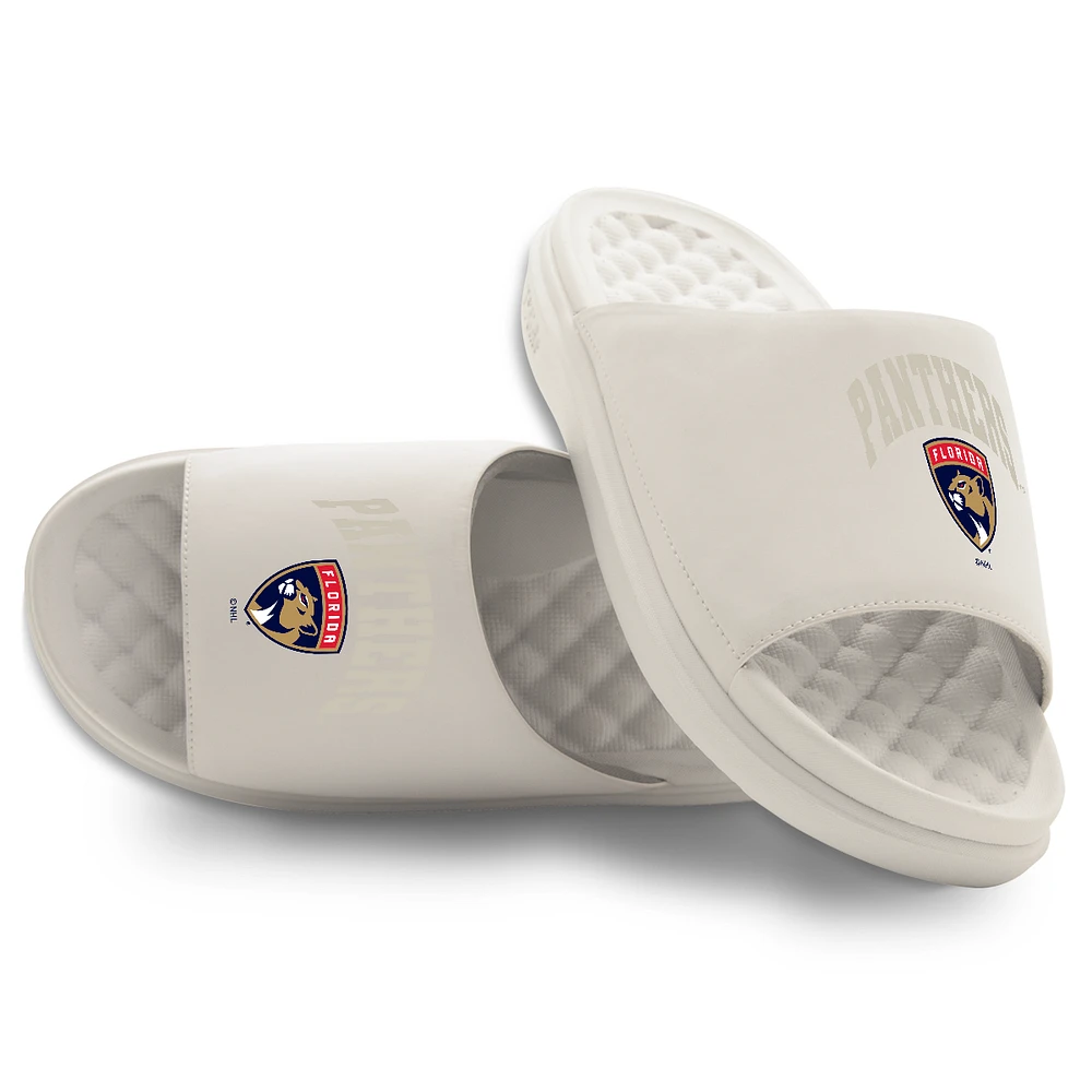 Unisex ISlide Cream Florida Panthers Tonal Pop Motive Slide Sandals