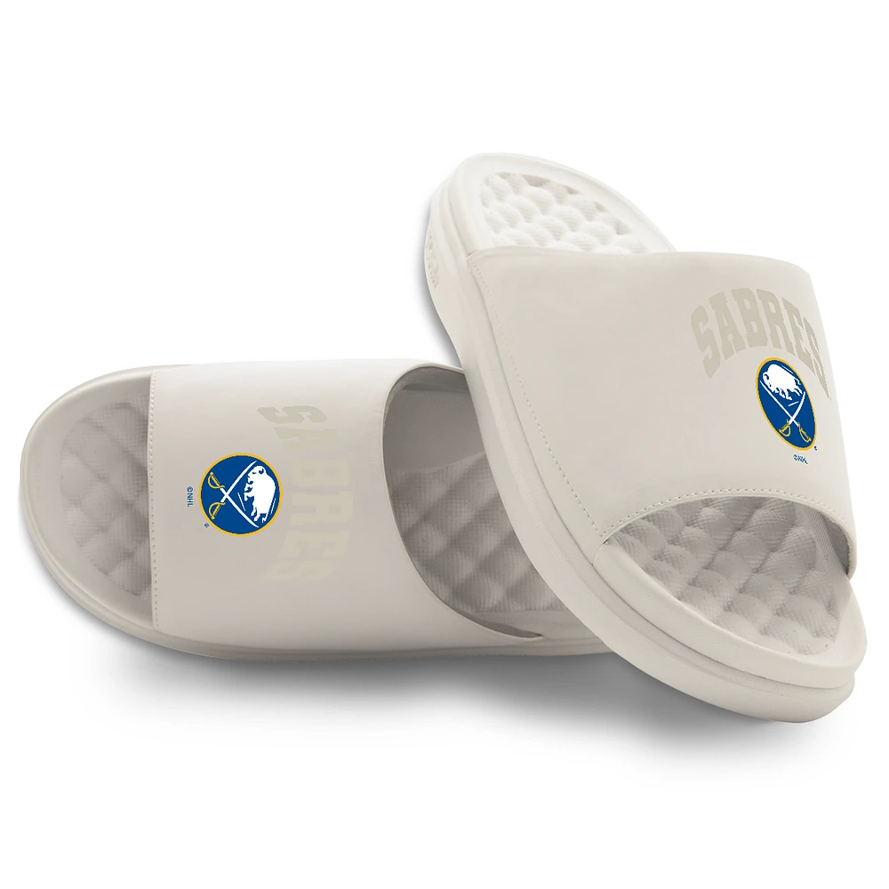 Unisex ISlide Cream Buffalo Sabres Tonal Pop Motive Slide Sandals