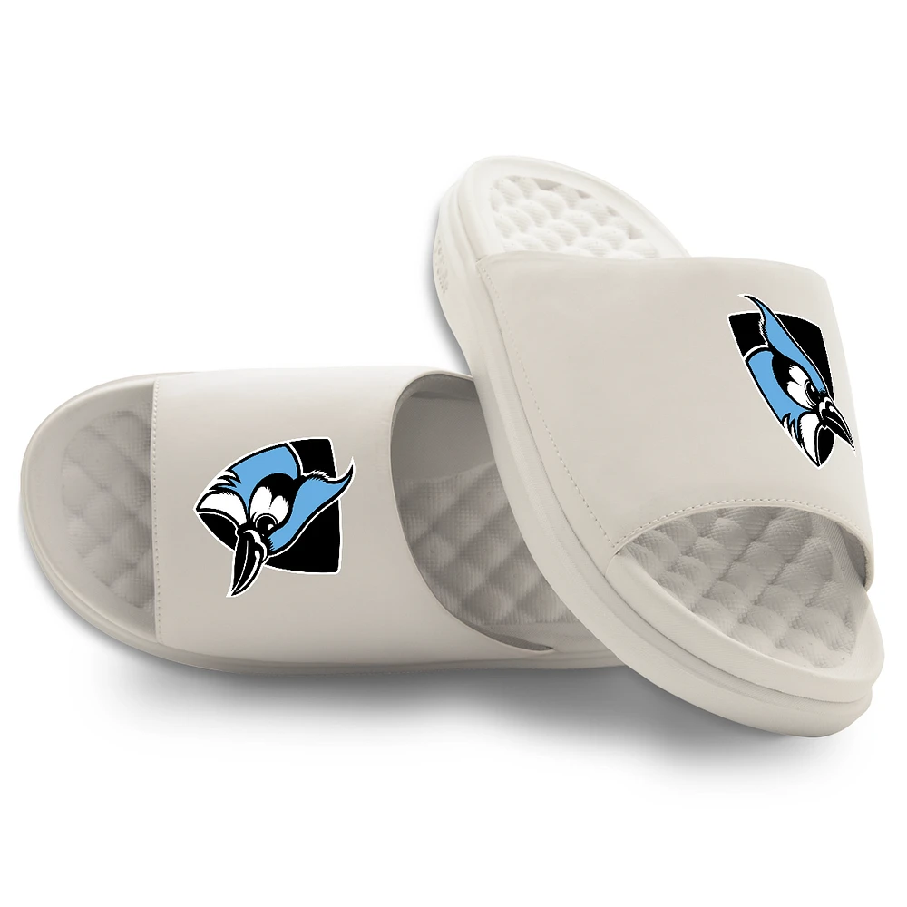 Unisex ISlide Cream Johns Hopkins Blue Jays Primary Motive Slide Sandals