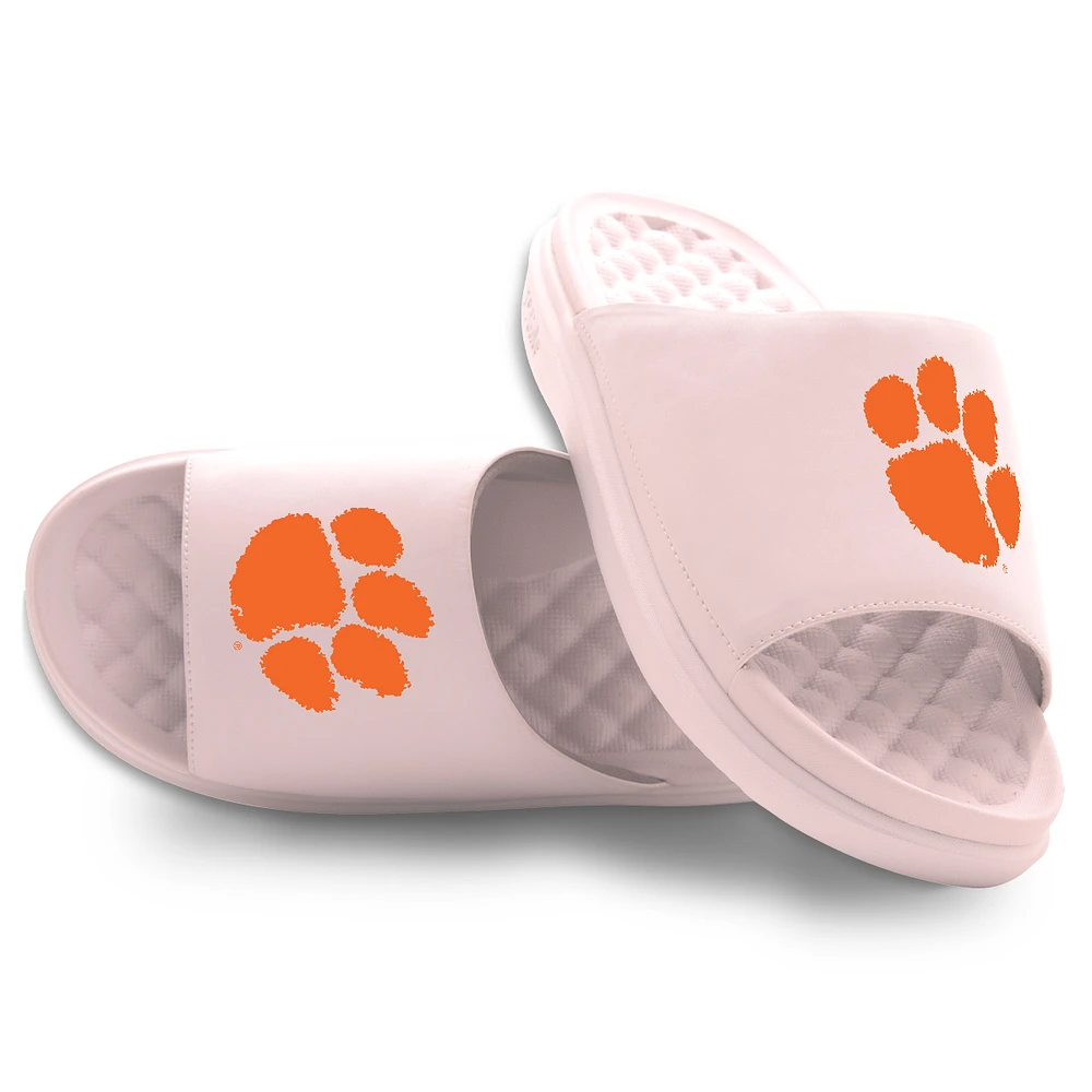 Unisex ISlide Pink Clemson Tigers Primary Motive Slide Sandals