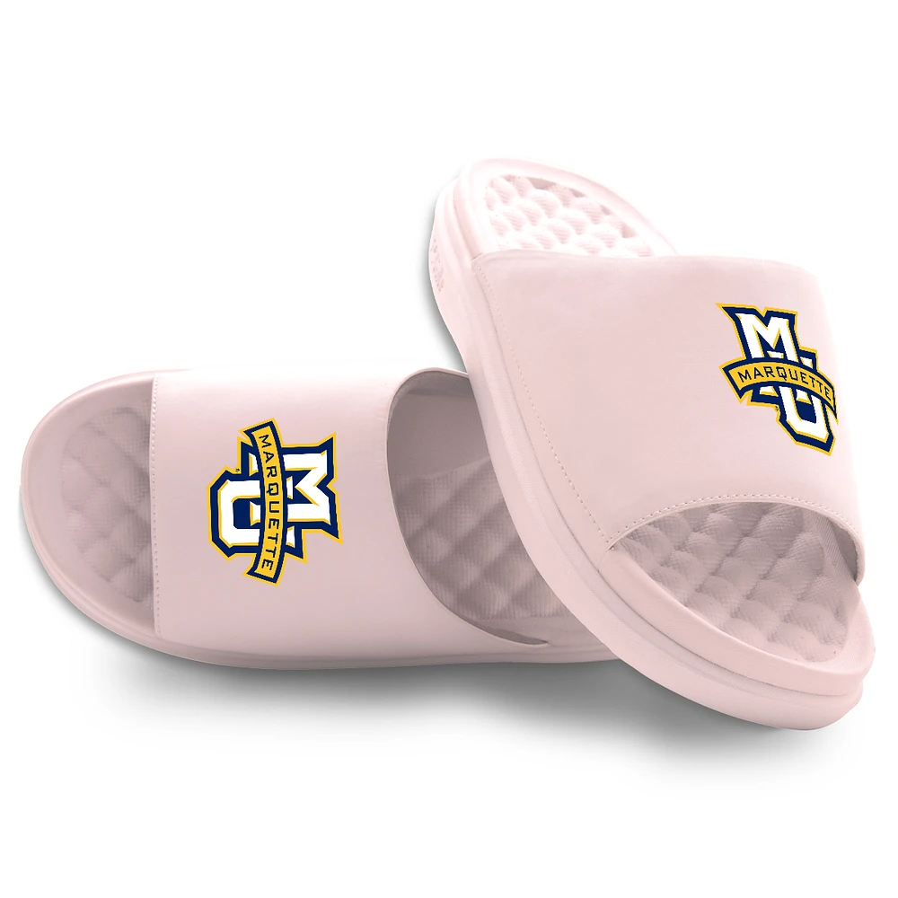 Unisex ISlide Pink Marquette Golden Eagles Primary Motive Slide Sandals