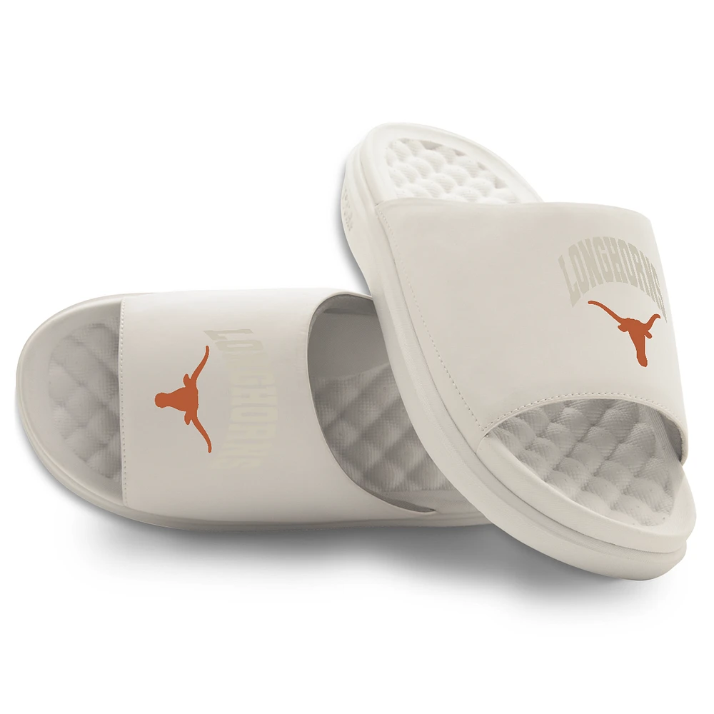 Unisex ISlide Cream Texas Longhorns Tonal Pop Motive Slide Sandals