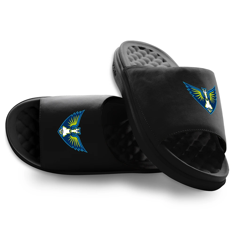 Unisex ISlide Black Dallas Wings Primary Motive Slide Sandals