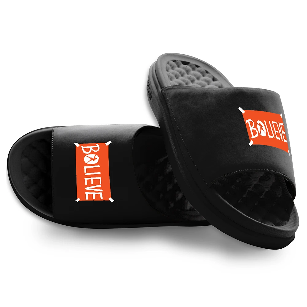 Unisex ISlide Bo Nix Black NFLPA Primary Motive Slide Sandals