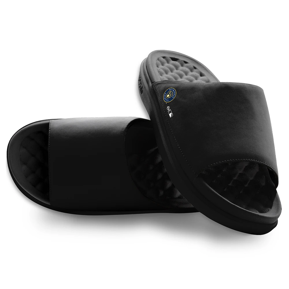 Unisex ISlide Milwaukee Brewers Minimalistic Motive Slide Sandals